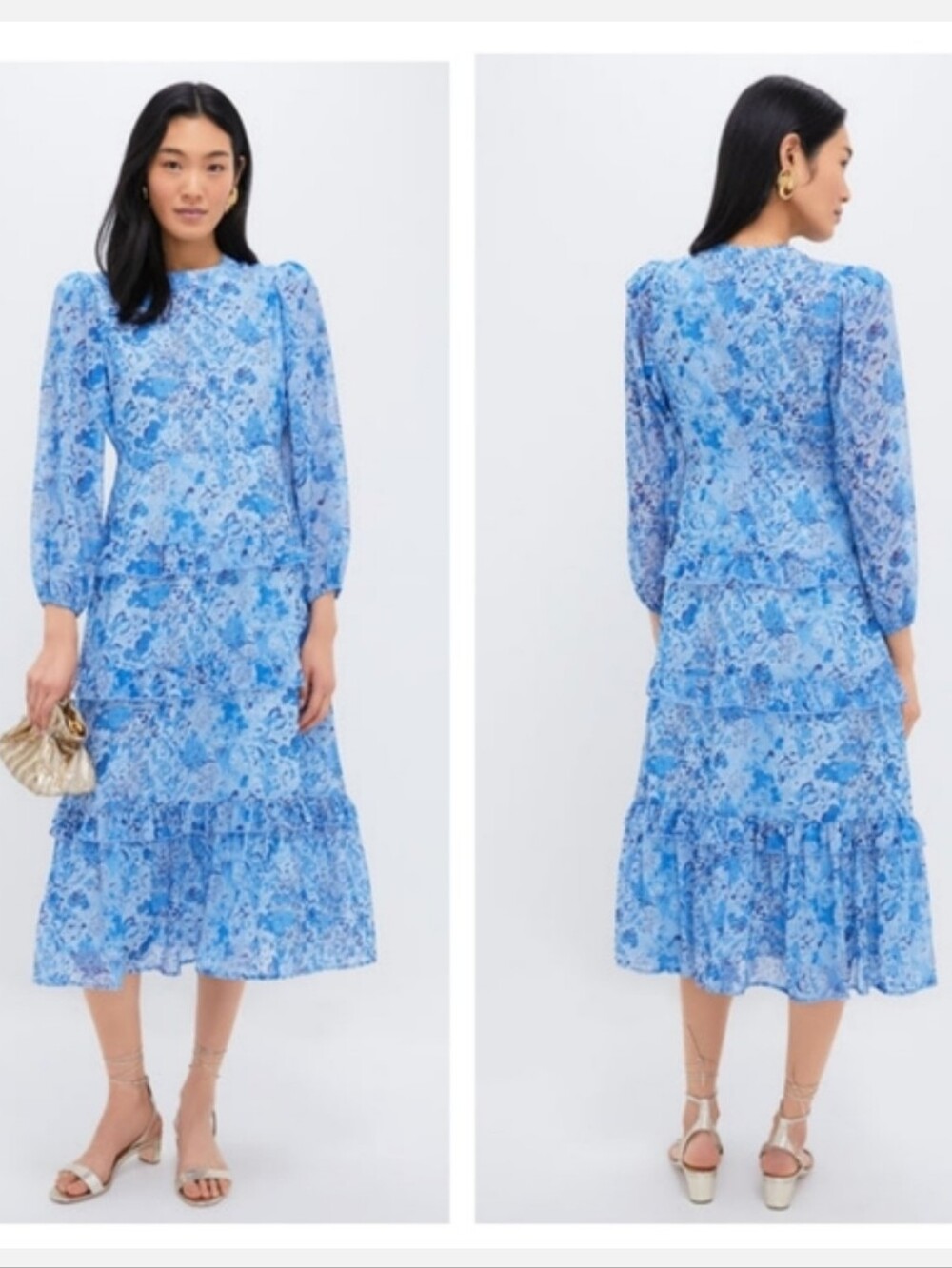 Tuckernuck Hyacinth House Rosalind Ruffle Midi Dress Small